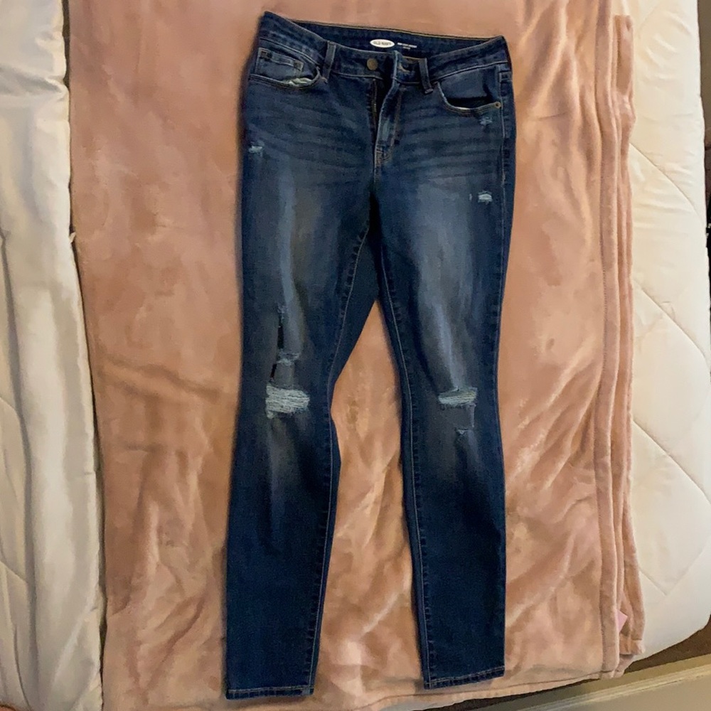 size 4 mid rise jeans from old navy